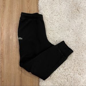 Black lacoste sweatpants
